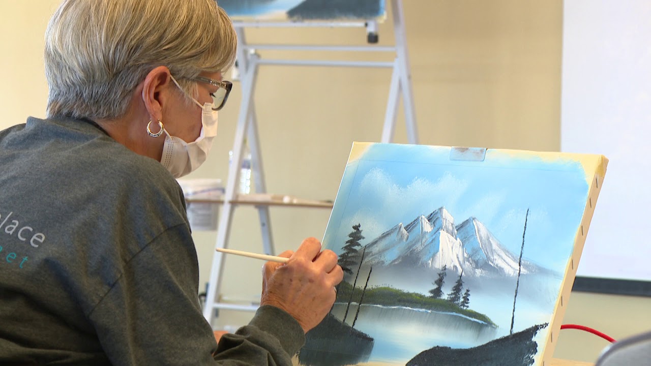 Step inside a painting class at 'The Bob Ross Experience'