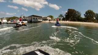 preview picture of video 'Little beach to Lemontree passage Jetski ride Seadoo and Yamaha'