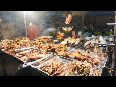 Yummy Yummy Different Varieties Street Food @Orussey - Night Views Orussey Street Foods in Town