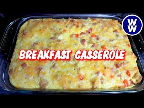 Skinny Overnight English Muffin Breakfast Casserole🥚🧀 Weight Watchers Recipe| With Calories & Macros