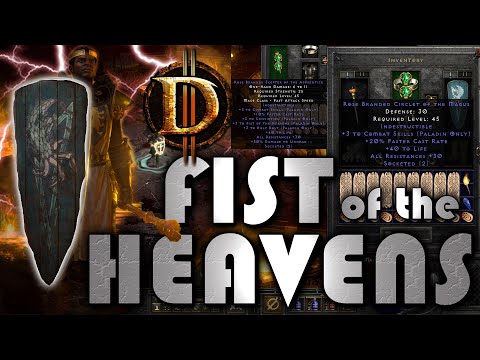 Diablo 2 Resurrected | CRAZY GODLY FIST OF HEAVENS PALADIN!!
