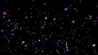 Download lagu 4K Colorful 3D animation of confetti falling on green screen mp3