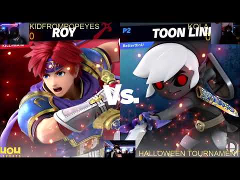 4o4 Monster Smash Halloween Tourney - Kola (Roy) vs Kidfrompopeyes (Toon Link) - Winners Quarter