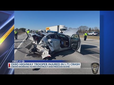 I-71 North reopens in southern Franklin County after crash involving trooper