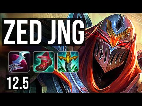 ZED vs HECA (JNG) | 2.6M mastery, 1000+ games, Legendary, 15/3/7 | BR Grandmaster | 12.5