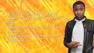 Young Dro - FDB Remix (ft. Childish Gambino) - Lyrics