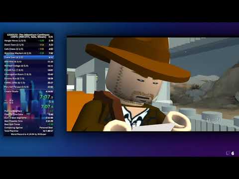 LEGO Indiana Jones 2: The Adventure Continues 100% Speedrun in 3:54:43 [Former World Record]