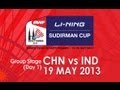 Group Stage XD Zhang N Zhao Y Vs K Tarun P Ashwini 2013 Sudirman Cup