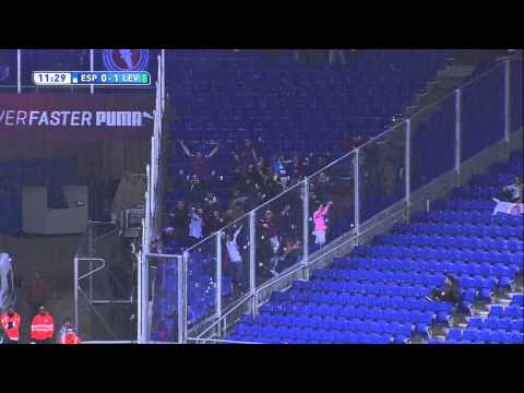 Gol de Morales (0-1) en el RCD Espanyol - Levante UD - HD