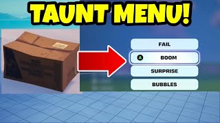 How To Make Your Prop Hunt Map 10X Better! TAUNT MENU! Fortnite Creative 1.0 (Tutorial)