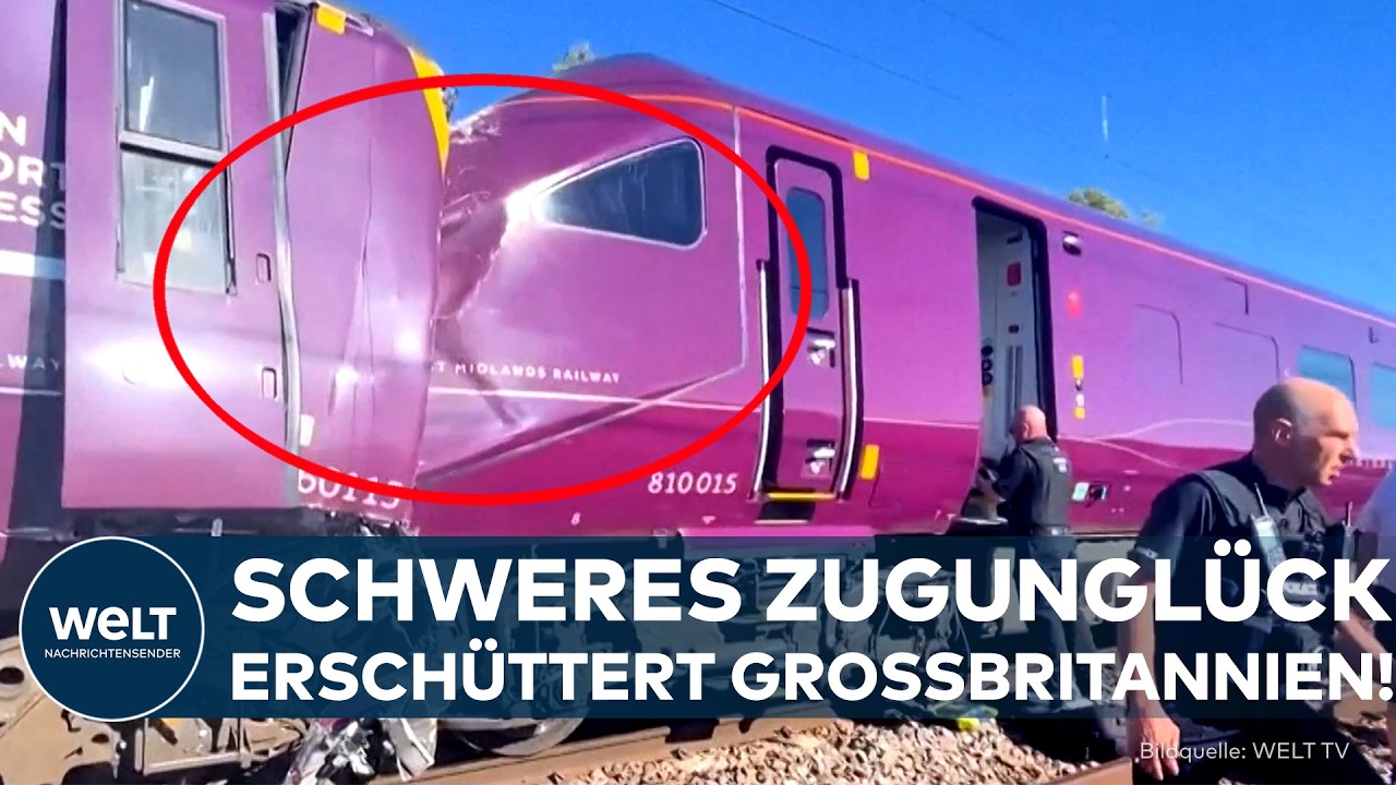 GROSSBRITANNIEN: Zwei Züge krachen zusammen! Viele Verletzte nach schwerem Unfall in der Rushhour!