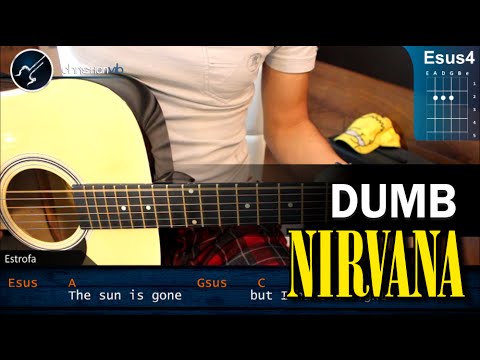 Como tocar Dumb de NIRVANA en Guitarra Acustica (HD) Tutorial COMPLETO