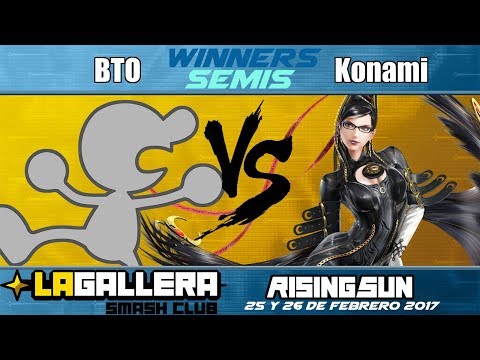 Rising Sun 2017 - BTO (Mr. Game&Watch) vs Konami (Bayonetta) - Winners Semis【S4】