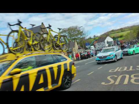 Tour de Yorkshire 2017 - Ruswarp High Street (Unedited Raw footage)