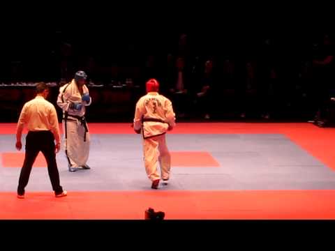 ITF World Cup Brighton 2012 - +80kg Mens Sparring Finals - England Vs Germany (Round 2)