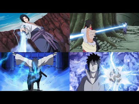 All of Sasuke Uchiha Chidori Jutsu Varations うちはサスケ【千鳥】