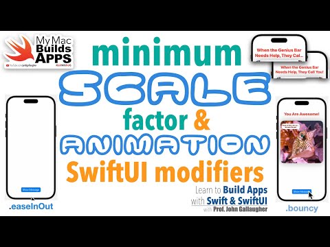 Ch. 1.10 .minimumScaleFactor and the SwiftUI animation modifier (2025)