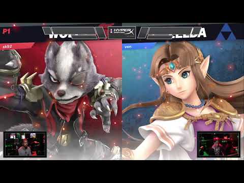 HyperX ESA Wednesday Whiffs: SK92 (Wolf/Fox) vs Sugoi | Ven (Zelda) - Losers Qtrs