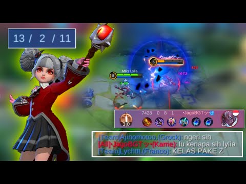 BUILD LYLIA INSANE DAMAGE ON META TANK 2022 | LYLIA TOP GLOBAL GAMEPLAY - MLBB