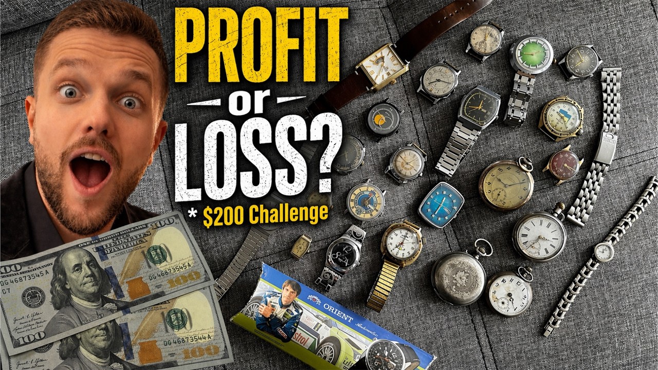 Flea Market Watch Hunt… $200 Risk (Hidden Gems or Total Loss?)