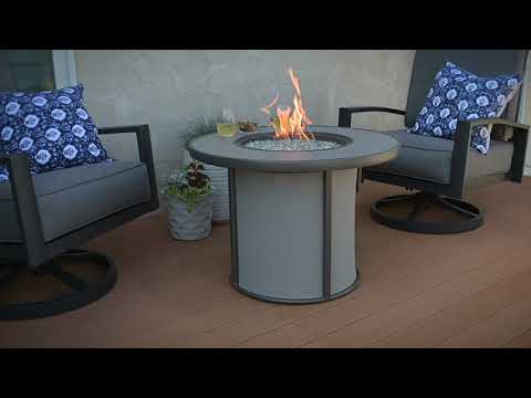 The Outdoor GreatRoom Company Stonefire 32-Inch Round Gas Fire Pit Table Overview Video
