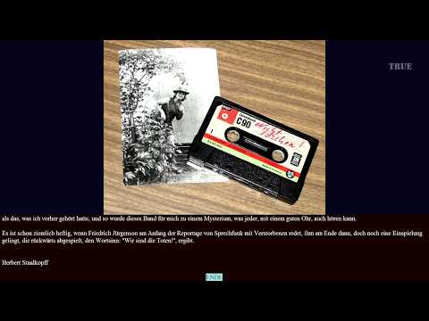 Eine 43 Jahre alte Audio Cassette und ihr Inhalt