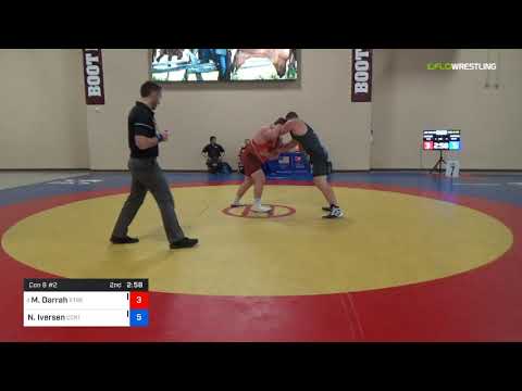 2018 Marine Corps US Open/UWW Junior Greco Roman 130 Con 8 #2 - Max Darrah (Xtre) Vs. Nic Iversen
