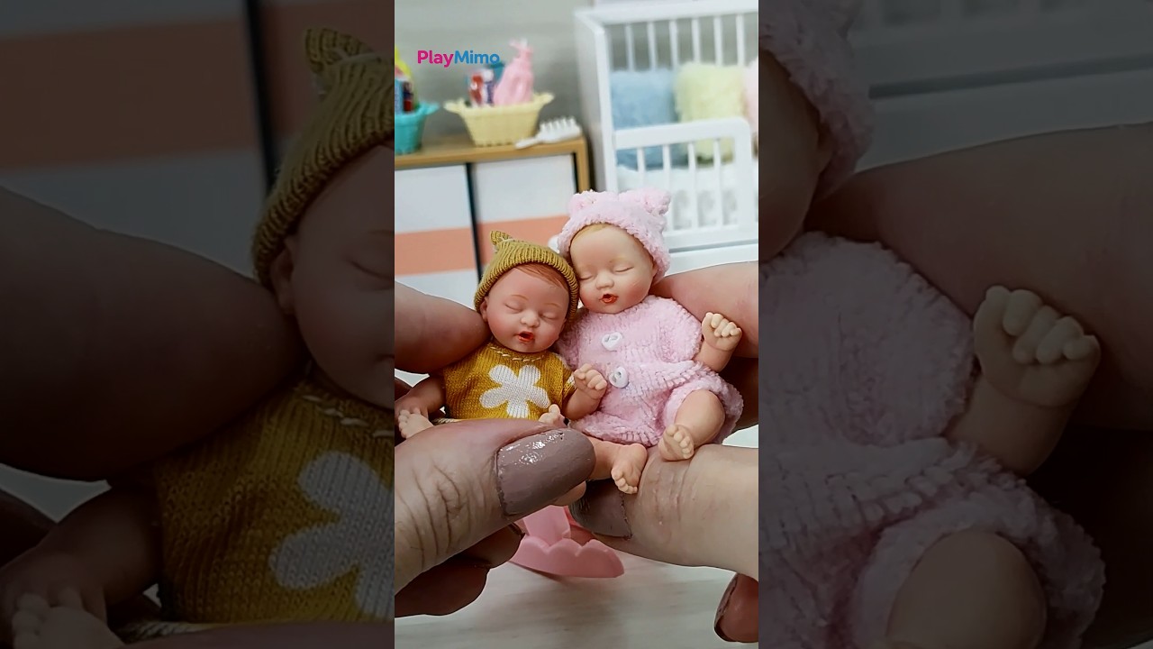Have you seen these Silicone Mini Babies? Realistic Reborn Miniatures 😍🍼 #shorts #myminibaby #viral
