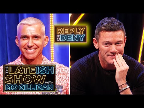 Luke Evans Gets a Surprise When He Plays Reply Or Deny | The Lateish Show
