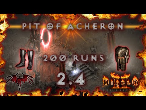 200 Pit of Acheron Runs Drop HIGHLIGHTS - Diablo 2 Resurrected (D2R) [Is it worth farming?]