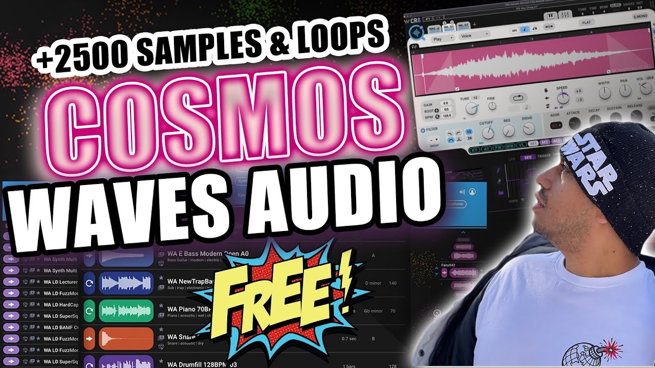 ✅Ya salió! W4V3S AUDIO 💰100% GRATIS 🤯 Cosmos + 2500 Samples y loops para PRODUCTORES y BEATMAKERS