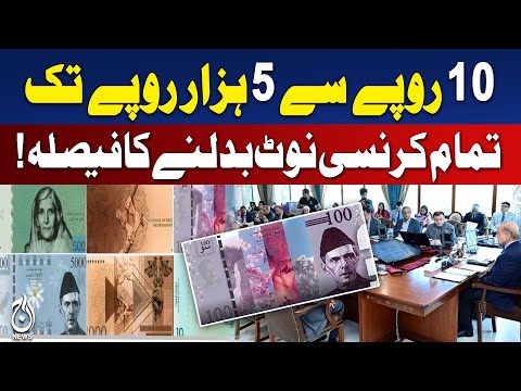 New Currency Notes Pakistan | Design Update Complete | State Bank Announcement | Aaj Pakistan News