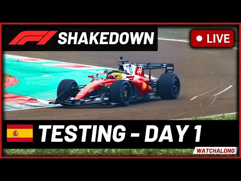 🔴F1 Live Pre Season Testing in Barcelona - DAY 1 (Commentary + Live Timings)