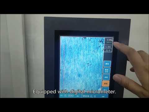 Operation demonstration of the visual direct-reading Brinell hardness tester.#hardness tester