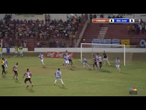 Gol do LINENSE. Linense 1 X 0 São José.