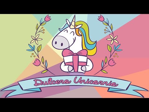Dulceros de foamy con forma de mochila de unicornio