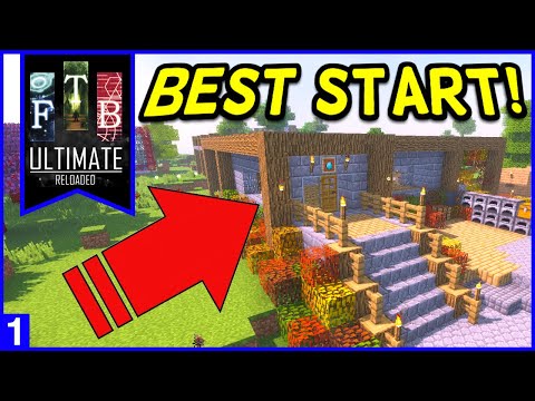 FTB Ultimate: Reloaded! Ep1 Early Food + House!