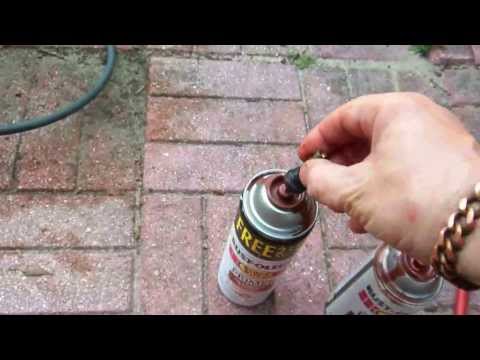 How to unclog Paint Spray Cans - both types