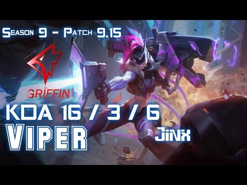 GRF Viper JINX vs EZREAL ADC - Patch 9.15 KR Ranked