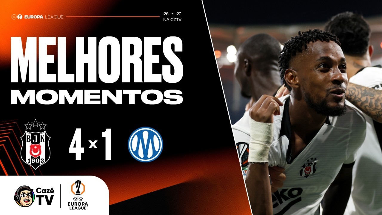 MELHORES MOMENTOS: BEŞIKTAŞ 4 X 1 OLYMPIQUE MARSEILLE | EUROPA LEAGUE 26/27 | 1ª RODADA