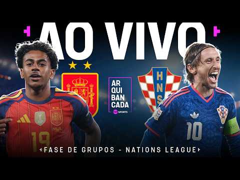 ESPANHA X CROÁCIA (PRÉ-JOGO E NARRAÇÃO AO VIVO) | NATIONS LEAGUE