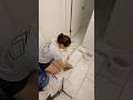 Prep and tile my bathroom floor with me! Next up is the FINAL part of this bathroom makeover! 🙌