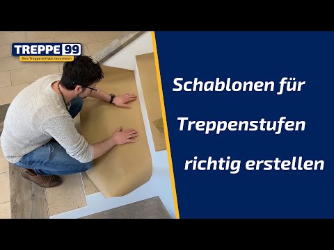 Schablone für Treppenstufen richtig erstellen