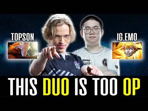 Topson & IG.Emo OP Duo - Who goes  Mid? DOTA 2