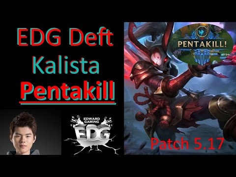 EDG Def - Kalista Pentakill - Korean Solo Q | Pro LoL Replay
