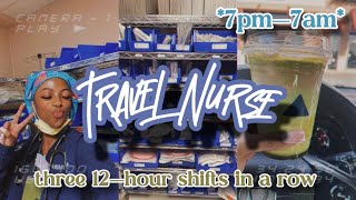 Weekly Vlog as a Travel Nurse| 3 night shifts in A ROW , apartment hunting + trying new coffee shops