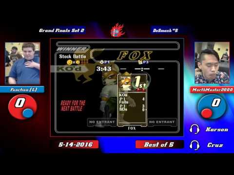 DePaul Smashfest #5 (Melee) Grand Finals - MarthMaster2000 (Marth, Fox) vs. Function (Sheik)