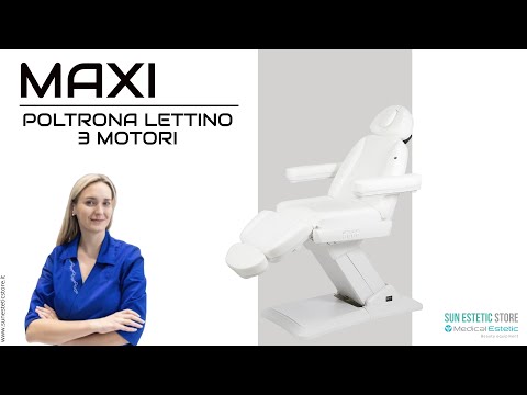 Maxi poltrona lettino elettrico 3 motori multifunzionale estetica