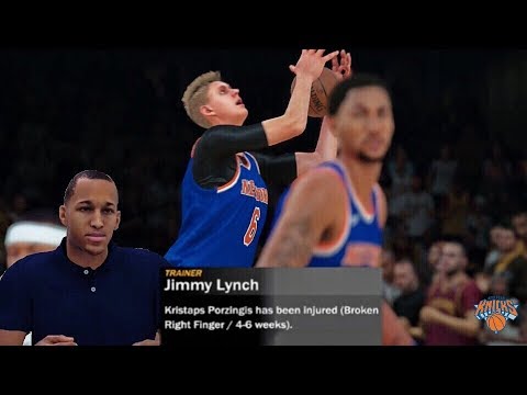 NBA 2K18 PS4 KNICKS MYGM - PORZINGIS INJURED BEFORE THE LAST GAME OF THE SEASON!!! (EP.19)