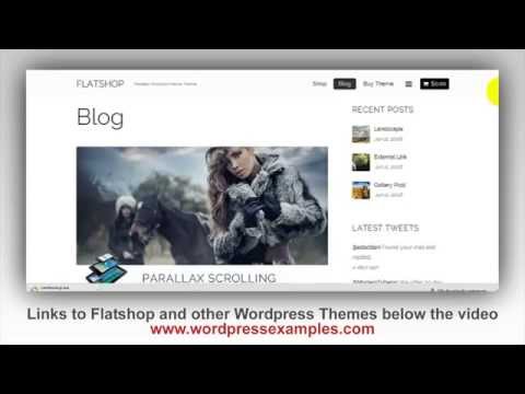 Flatshop Wordpress Theme - Wordpress Theme Flat Shop Preview